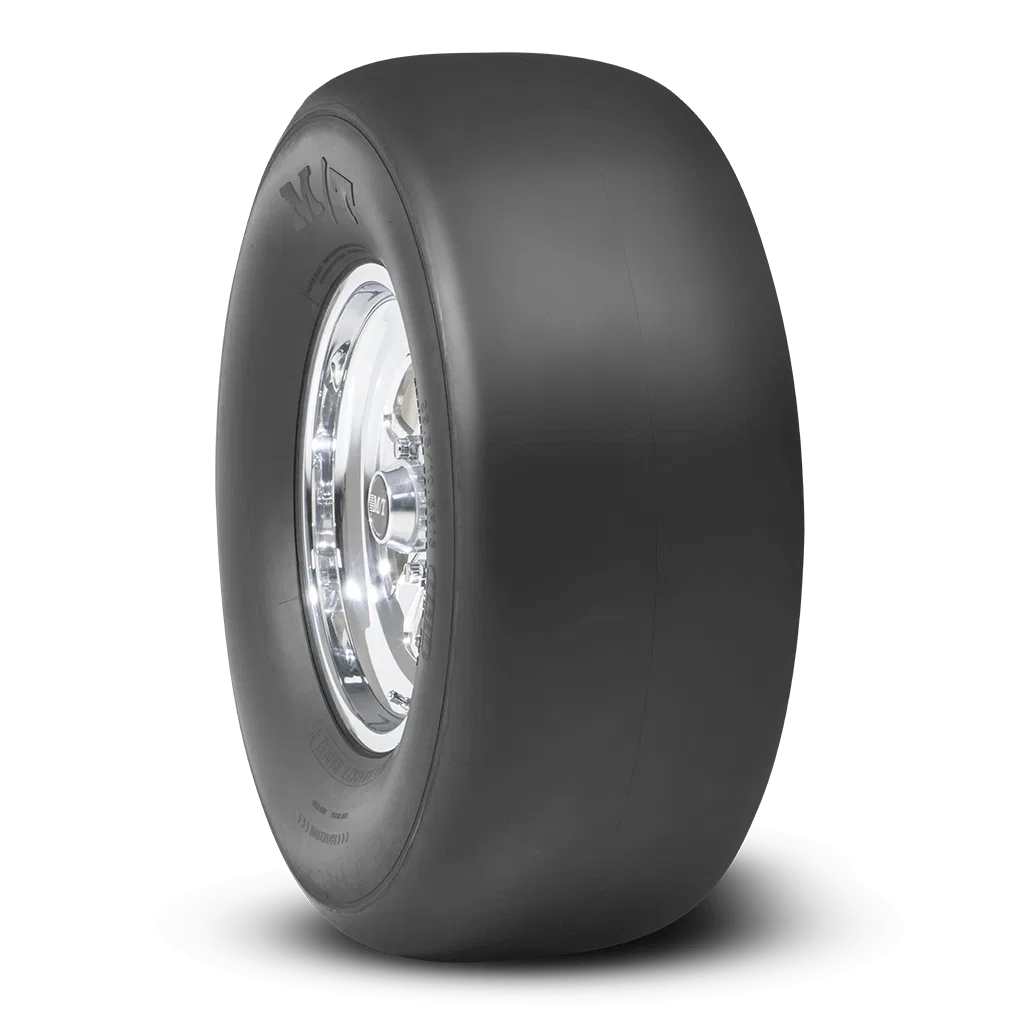 250658 – M.T. DRAG Tire, P28 x 9.0R15 Drag Race Use Only Fiberglass Belted Radial X5 Medium Compound Cooler Running V...